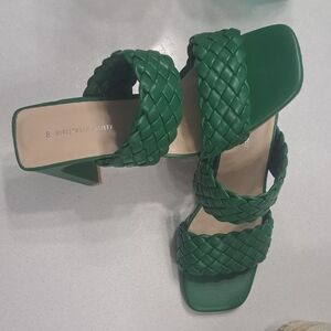 Streetwear Society Emerald Braided Heels